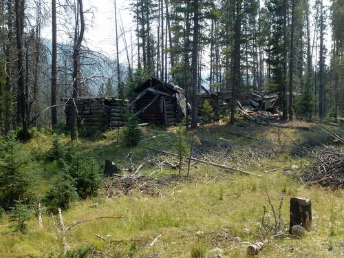 GDMBR: Another beautiful old miner's cabin remnant.